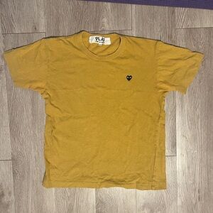 Comme des Garcons Play Mustard Tee